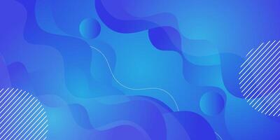 Bright blue abstract background with dynamic color waves in the background. Geometric wave paper cut shape pattern. Eps10 vector