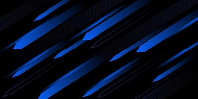 Abstract futuristic background blue background overlapping layers on dark space for design. Arrow speed background concept. Eps10 vector