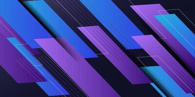 Colorful purple and blue gradient background with square overlapping design. Decorative shadow design with simple style with lines. Eps10 vector