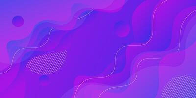 Abstract background gradient purple and blue with dynamic color waves in the background. Geometric wave paper cut shape pattern. Eps10 vector