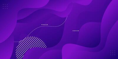 Abstract dark purple 3D wave geometric background. Wave color background with lines as template. Fluid shape composition. Eps10 vector