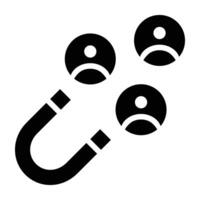 Attract Glyph Icon Design For Personal nad Commercial Use vector