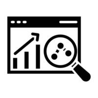 Data Analytics Glyph Icon Design For Personal nad Commercial Use vector