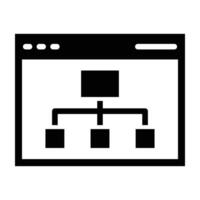 Site MapGlyph Icon Design For Personal nad Commercial Use vector