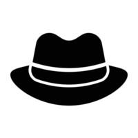 Fedora Hat Icon Design For Personal nad Commercial Use vector