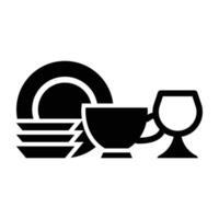 Crockery Icon Design For Personal nad Commercial Use vector