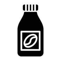 Coffee Bottle Icon Design For Personal nad Commercial Use vector
