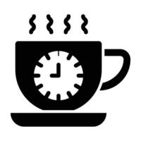 Coffee Time Icon Design For Personal nad Commercial Use vector