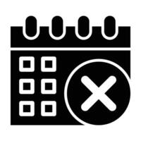 Cancel Event Icon Design For Personal nad Commercial Use vector