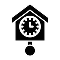 Cuckoo Clock Icon Design For Personal nad Commercial Use vector