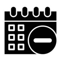 Delete Event Icon Design For Personal nad Commercial Use vector
