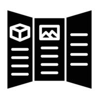 Brochure Icon Design For Personal nad Commercial Use vector