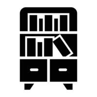 Bookshelf Icon Design For Personal nad Commercial Use vector