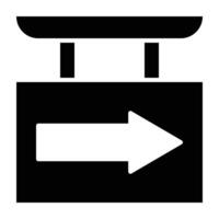 Signboard Right Icon Design For Personal nad Commercial Use vector