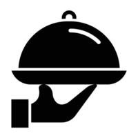 Serving Dish Icon Design For Personal nad Commercial Use vector