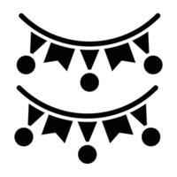 Bunting Icon Design For Personal nad Commercial Use vector