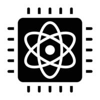 Quantum Computing Icon Design For Personal nad Commercial Use vector