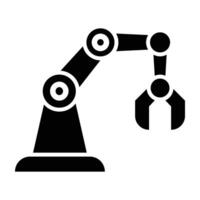 Robotic Arm Icon Design For Personal nad Commercial Use vector