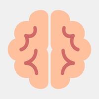Icon brain. Artificial intelligence elements. Icon in flat style. vector