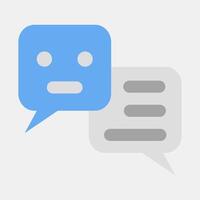Icon chat bot. Artificial intelligence elements. Icon in flat style. vector