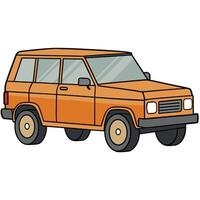 Car Drawing in Format with Simple Design vector