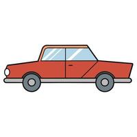 Isolated Automobile Line Design vector