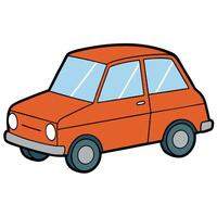 Clean Car Design on Isolated Background vector