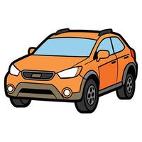 Automobile Art with Flat Design vector
