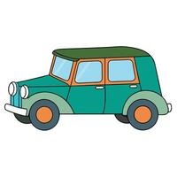 Car Design with Minimal Lines vector