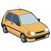 Isolated Car Design on Plain Background vector