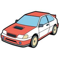 Modern Car Design with Simple Background vector