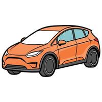 Drawing of Vehicle with Clean Background vector