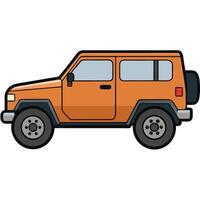 Isolated Automobile on White Background vector