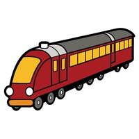 Vehicle Line Drawing in Simple Style vector