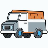 White Background Automobile Line Art vector