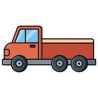Simple Automobile Line Art with White Background vector