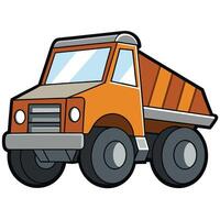 Flat Car Line Drawing with Style vector