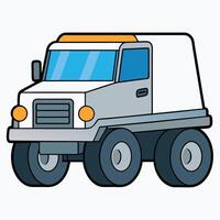 Line Car Design on Plain Background vector