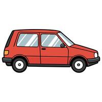 Car Design in Style with Simple Background vector