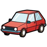 Vehicle Drawing with Simple Design vector