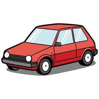 Simple Car Design with Isolated Look vector