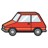 Simple Vehicle with Clean White Background vector