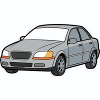 Flat Design Automobile in Illustration vector