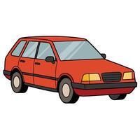Isolated Vehicle Art in Style vector