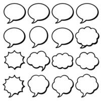 speech bubbles with white background vector