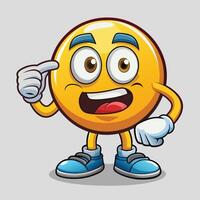 emoticon character with vector