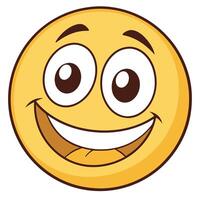 a cartoon smiley face vector