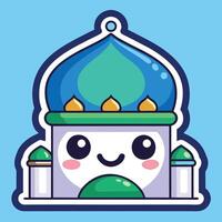 a cartoon character with a blue dome and vector