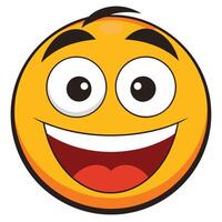a cartoon smiley face with white background vector