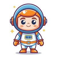 astronaut character illustration vector